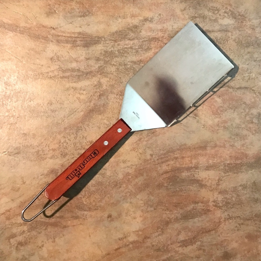 Char-Broil Brand Stainless Steel & Wood Spatula. 15.5" Long 4" Wide. EUC - Picture 2 of 4